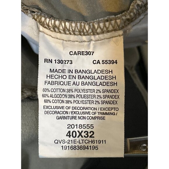 Men's Performance Series Extreme Comfort Khaki Relaxed Fit Pants 42X32 Tapered - Picture 11 of 11